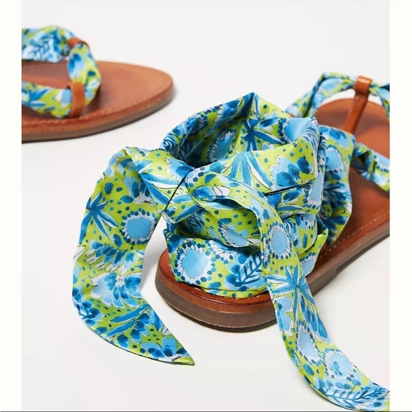 Anthropologie Scarf Gladiator Sandals - Picture 3 of 6